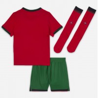 Camiseta Portugal Primera Equipación Replica Eurocopa 2024 para niños mangas cortas (+ Pantalones cortos)